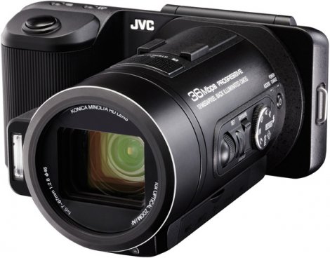 Камера JVC GC-PX10 может снимать видео высокой чёткости и фотографировать одновременно