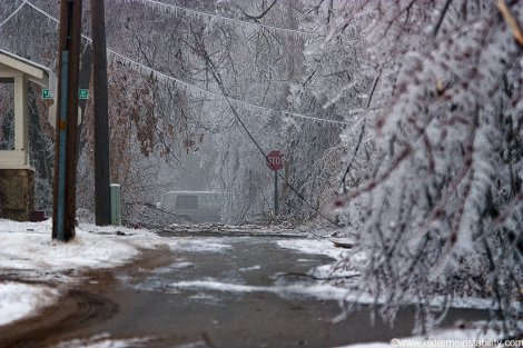 Ледяной шторм в Арканзасе